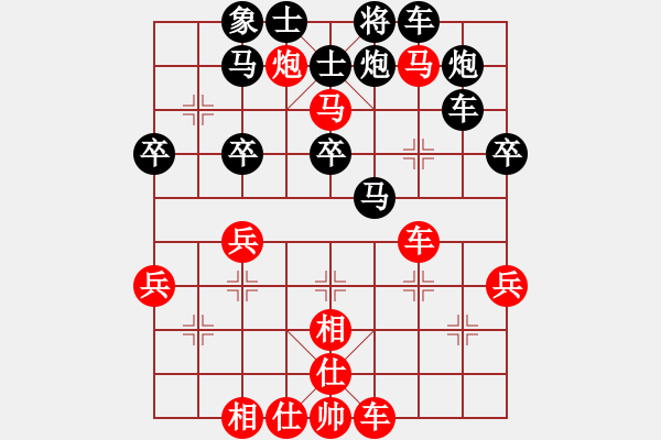 象棋棋譜圖片：北方二號(hào) 先勝 【棋網(wǎng)2號(hào)】 - 步數(shù)：40 