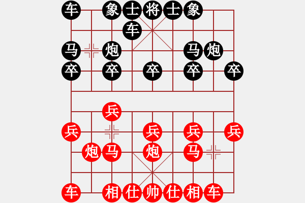 象棋棋譜圖片：指上談兵[1182494333] -VS- 閉嘴ba[524648201] - 步數(shù)：10 