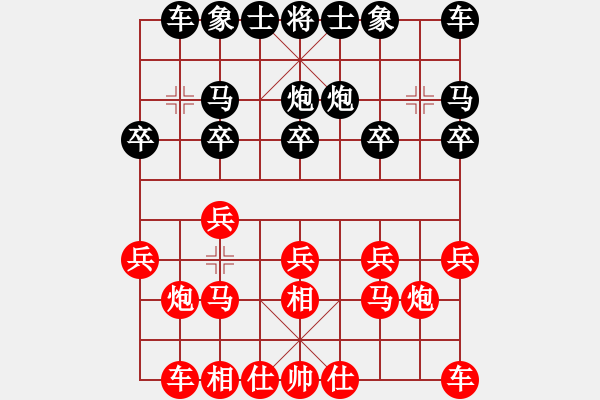 象棋棋譜圖片：品棋強(qiáng)[紅] -VS- 白首為[黑] - 步數(shù)：10 