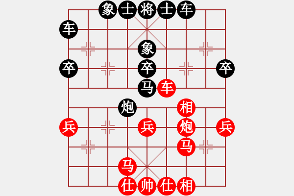 象棋棋譜圖片：張倫 (先負(fù)) 劉楠. - 步數(shù)：40 