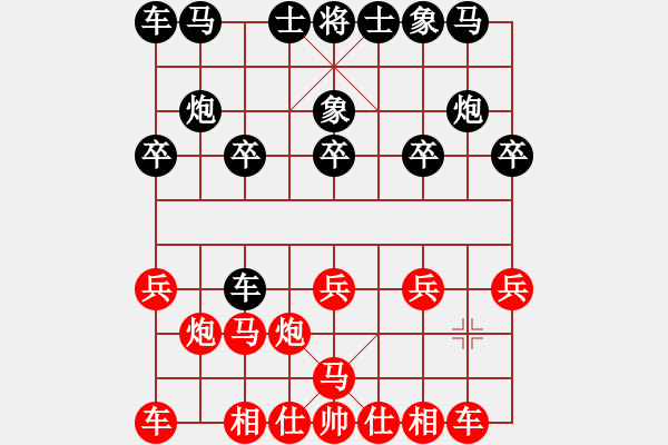 象棋棋譜圖片：美髯公朱仝(9星)-負(fù)-股里古怪(9星) - 步數(shù)：10 