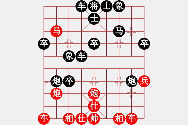 象棋棋譜圖片：車一退十八(1段)-負(fù)-saobanga(5段) - 步數(shù)：40 