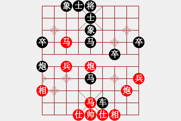 象棋棋譜圖片：2020.7.7.10夏季聯(lián)賽后勝22級(jí)機(jī)器人 - 步數(shù)：40 