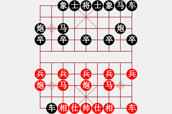 象棋棋譜圖片：勵(lì)嫻       先負(fù) 張梅       - 步數(shù)：10 