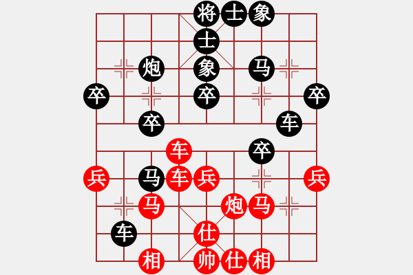 象棋棋譜圖片：qoalzm(8級(jí))-負(fù)-一條駿馬(8級(jí)) - 步數(shù)：30 