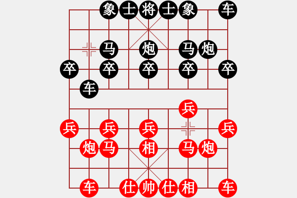 象棋棋谱图片：冲哥(月将)-和-安顺大侠(月将) - 步数：10 