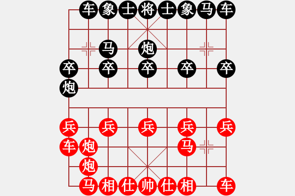 象棋棋譜圖片：金鉤炮對右中炮0214 - 步數(shù)：10 