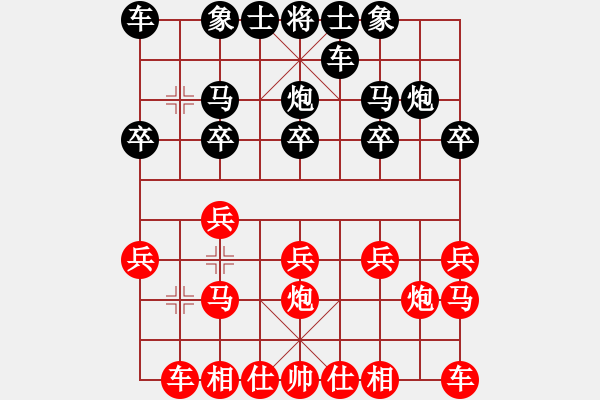 象棋棋譜圖片：鵝嗨鵝(1弦)-負(fù)-在河之舟(8弦) - 步數(shù)：10 