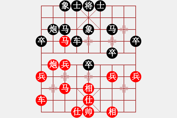 象棋棋譜圖片：驄驄aaa[紅] -VS- 無情門之清風_2895[黑] - 步數(shù)：30 