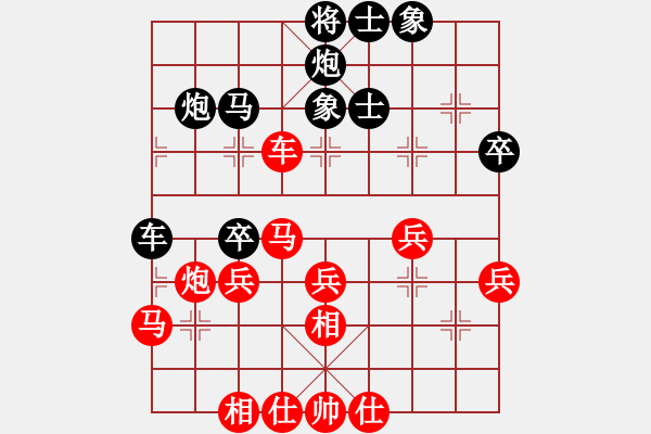 象棋棋譜圖片：行者必達[紅] -VS- 輸多贏少[黑] - 步數(shù)：40 