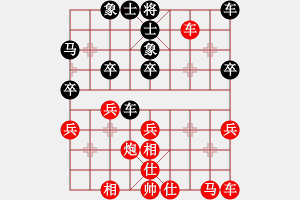 象棋棋譜圖片：xqahzcxr(5r)-勝-ldmxyz(9級) - 步數(shù)：30 