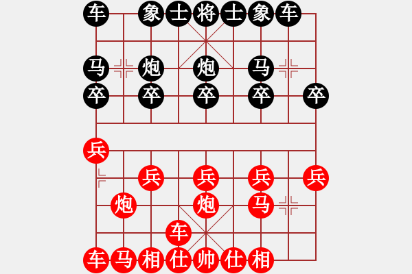 象棋棋譜圖片：橫才俊儒[292832991] -VS- 黃金滿地[1315597390] - 步數(shù)：10 