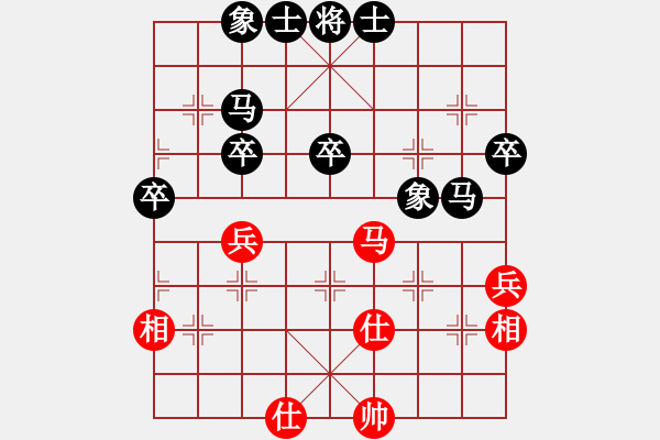 象棋棋譜圖片：屏風(fēng)馬應(yīng)中炮七兵邊馬（黑勝） - 步數(shù)：60 