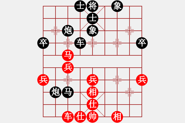 象棋棋譜圖片：龍灣城棋手(6段)-負-棋逢皆弈友(5段) - 步數(shù)：40 