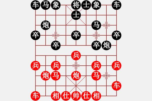 象棋棋譜圖片：橫才俊儒[292832991] -VS- 仔仔[1023039949] - 步數(shù)：10 