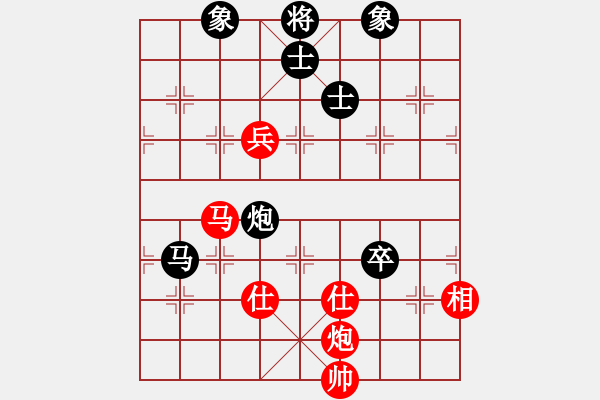 象棋棋譜圖片：5659局 A03-邊炮局-小蟲引擎23層 紅先和 天天AI選手 - 步數(shù)：140 