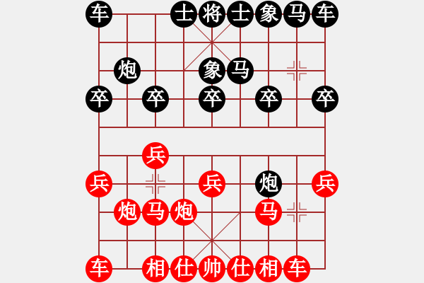 象棋棋譜圖片：葬心紅勝zbl58【過宮炮局】 - 步數(shù)：10 