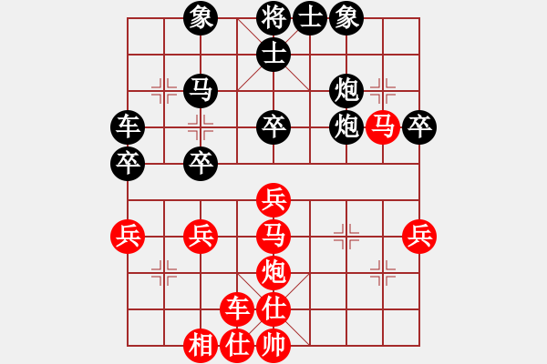 象棋棋谱图片：2022.2.3.8后负张荣昌直横车对两头蛇 - 步数：40 