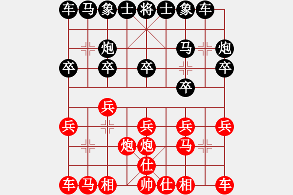 象棋棋谱图片：马四宝 先和 柳一帆 - 步数：10 