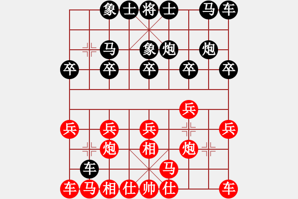 象棋棋譜圖片：《學(xué)習(xí)大師后手》過宮炮進車壓原位馬破穿宮馬三七炮（黑過宮炮打穿宮馬） - 步數(shù)：10 