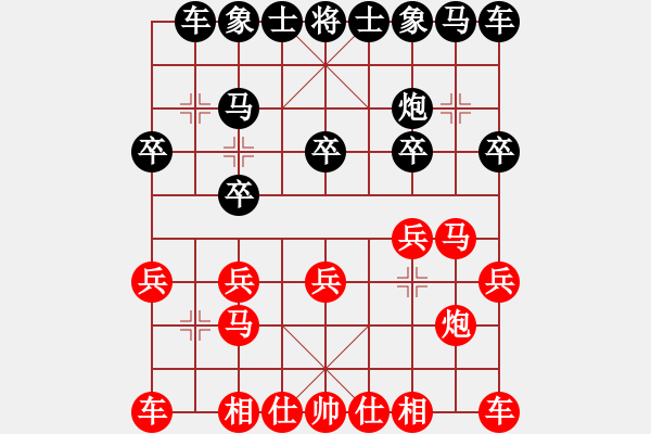 象棋棋譜圖片：我想喝啤酒(8星)-負(fù)-農(nóng)民棋王(9星) - 步數(shù)：10 