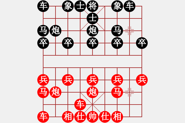 象棋棋譜圖片：奕天和地(8段)-和-紅旗大道(7段) - 步數(shù)：10 