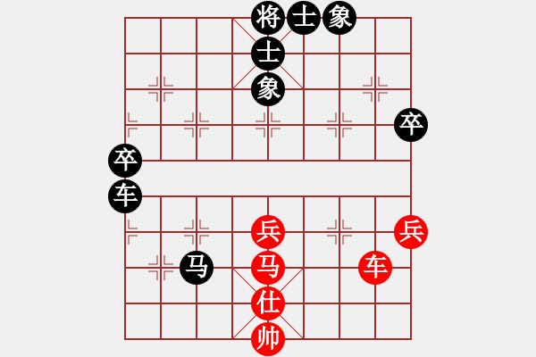 象棋棋譜圖片：風雨樓琴(5f)-負-游戲小精靈(4f) 紅左橫車兌三兵對黑高右炮 - 步數(shù)：130 