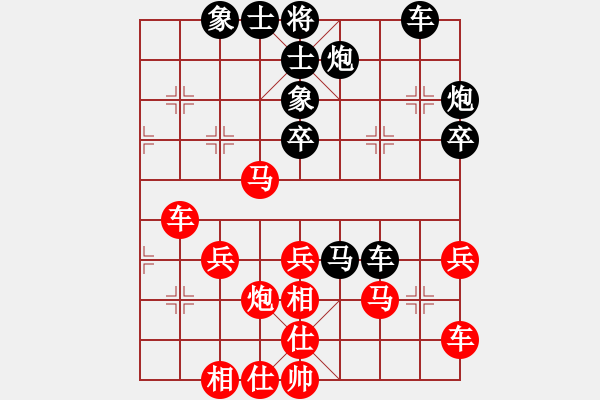 象棋棋譜圖片：顯軍大俠(3段)-負(fù)-mmbbcczz(2段) - 步數(shù)：40 