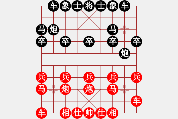 象棋棋譜圖片：lessbye369[紅] -VS- 車大大大[黑] - 步數(shù)：10 