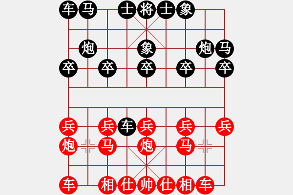 象棋棋谱图片：高建起先负于希江(2012.6.17）. - 步数：10 