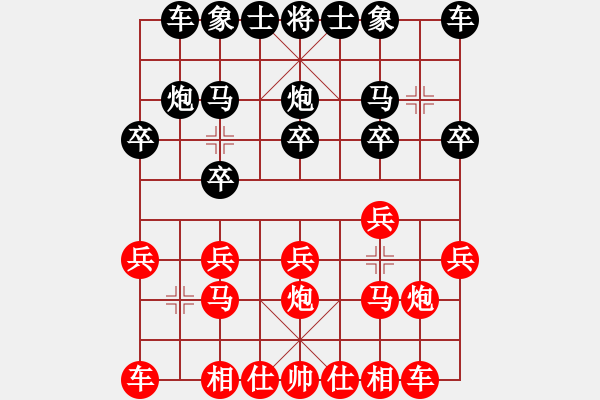 象棋棋谱图片：孙浩宇 先和 赵金成 - 步数：10 