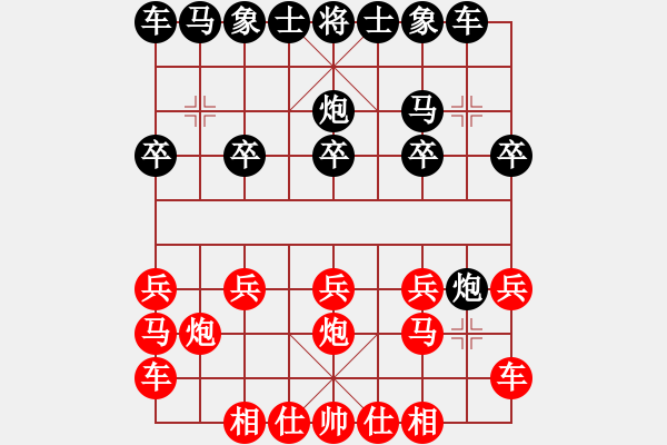 象棋棋譜圖片：橫才俊儒[292832991] -VS- 隨心[1538589307] - 步數(shù)：10 