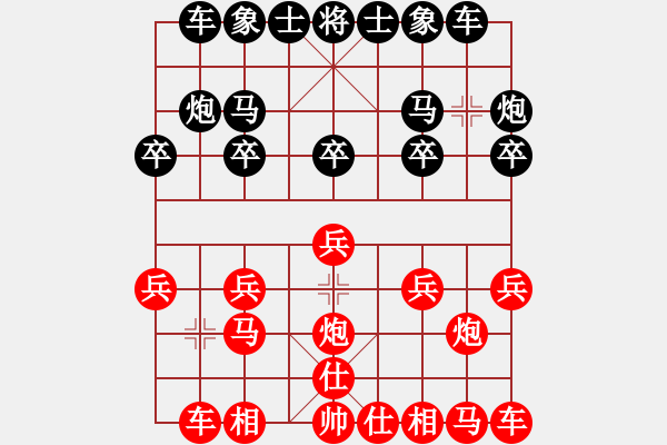 象棋棋譜圖片：神馬都是浮云[紅] -VS- 里瓦爾多(亮)[黑] - 步數(shù)：10 