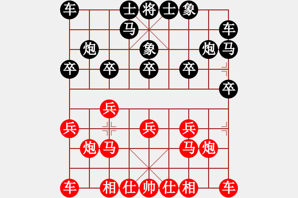 象棋棋譜圖片：仙人指路進(jìn)右馬對飛象 - 步數(shù)：10 