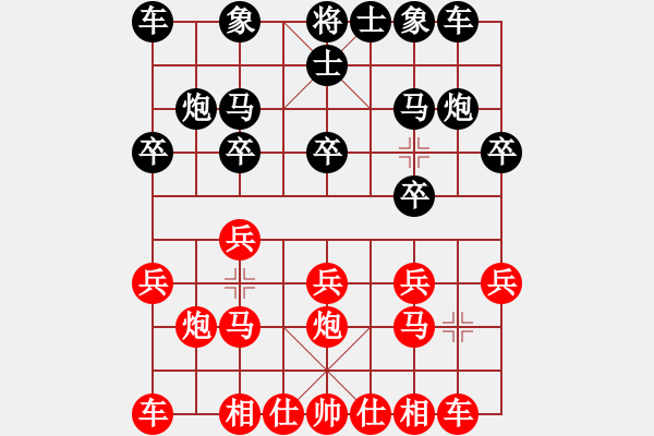 象棋棋谱图片：个人 林香成 和 杭州 王天一 - 步数：10 