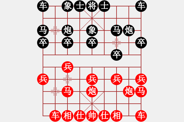 象棋棋譜圖片：從心開(kāi)始[紅] -VS- 負(fù)分太后 魚(yú)[黑](1) - 步數(shù)：10 