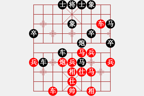 象棋棋譜圖片：體委 先負(fù)原 電腦分析 - 步數(shù)：40 