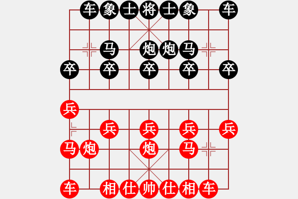 象棋棋譜圖片：bbboy002[紅] -VS- 天馬521521[黑] - 步數(shù)：10 