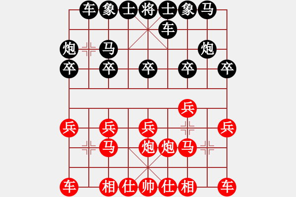 象棋棋譜圖片：4939局 E00-仙人指路-天天AI選手 紅先負 旋風引擎24層 - 步數(shù)：10 