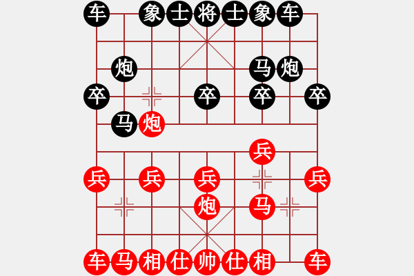 象棋棋譜圖片：黃鬧鬧(2舵)-負-bbboy002(1舵) - 步數(shù)：10 