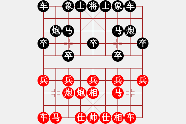 象棋棋譜圖片：天馬[紅] -VS- 負分太后 魚[黑]（1） - 步數(shù)：10 