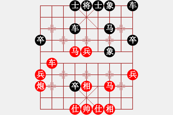 象棋棋譜圖片：mihuanwubu(5段)-勝-龍國至尊(5段) - 步數(shù)：40 