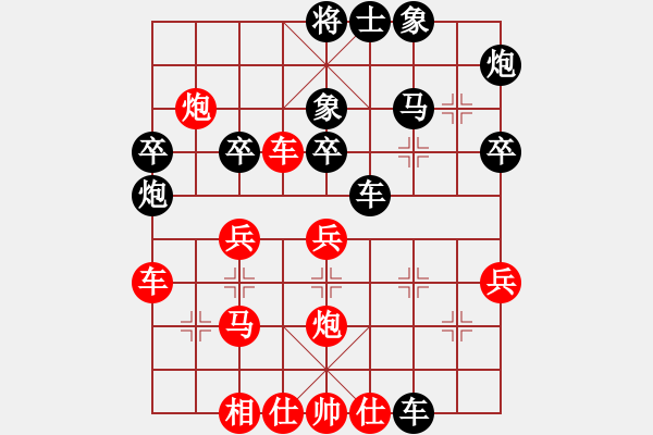 象棋棋譜圖片：無所謂輸贏(2段)-勝-houmao(3段) - 步數(shù)：40 