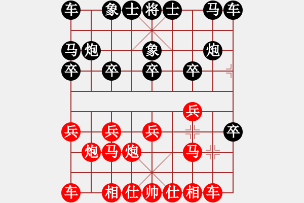 象棋棋譜圖片：1482局 A60- 過宮炮局-小蟲引擎23層(先勝)天天Ai1-1 - 步數(shù)：10 