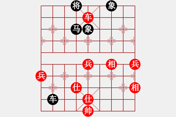 象棋棋譜圖片：天邊一朵云(6段)-和-長樂侯(9段)中炮過河車互進(jìn)七兵對屏風(fēng)馬上士 - 步數(shù)：100 