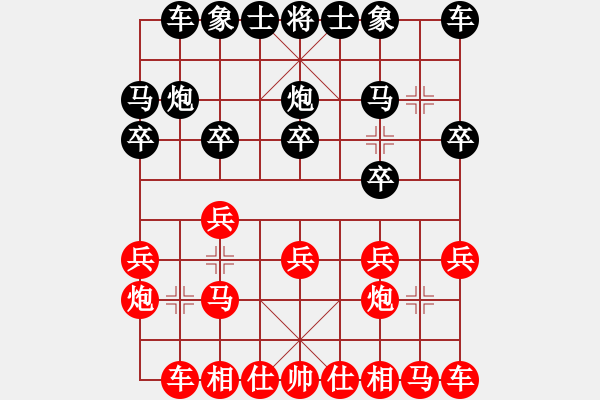 象棋棋谱图片：金波（先负）王斌 - 步数：10 