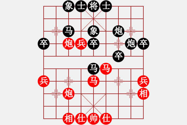 象棋棋谱图片：【7】万春林 和 许银川 - 步数：40 