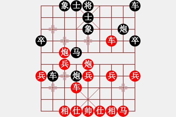 象棋棋譜圖片：qyrsyk(2段)-勝-胖嘟嘟(9級) - 步數(shù)：30 