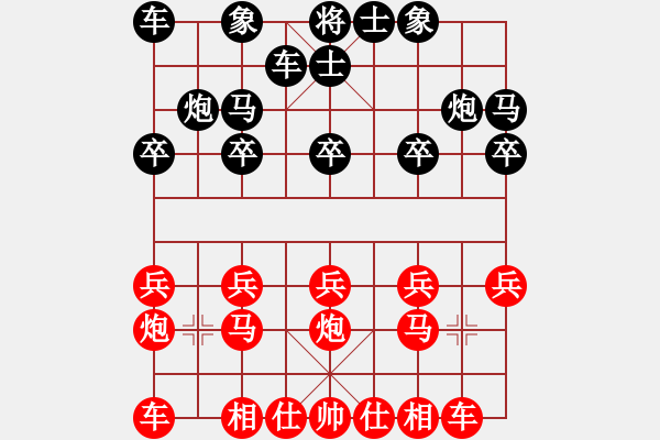 象棋棋譜圖片：練練手(6段)-勝-布局先生(8段) - 步數(shù)：10 