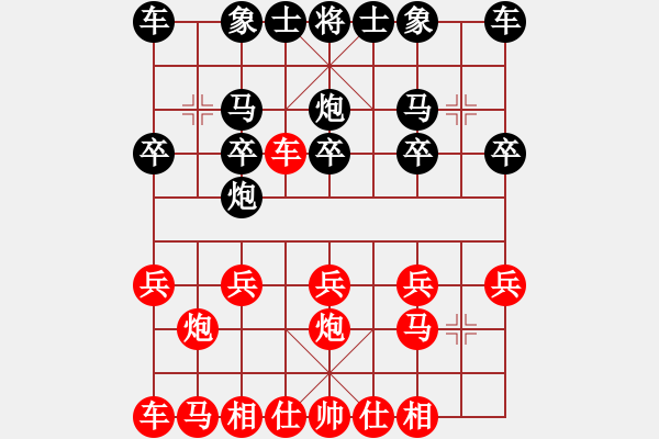 象棋棋譜圖片：天天象棋棋王海選賽太守棋狂先勝天天2016?9?29 - 步數(shù)：10 